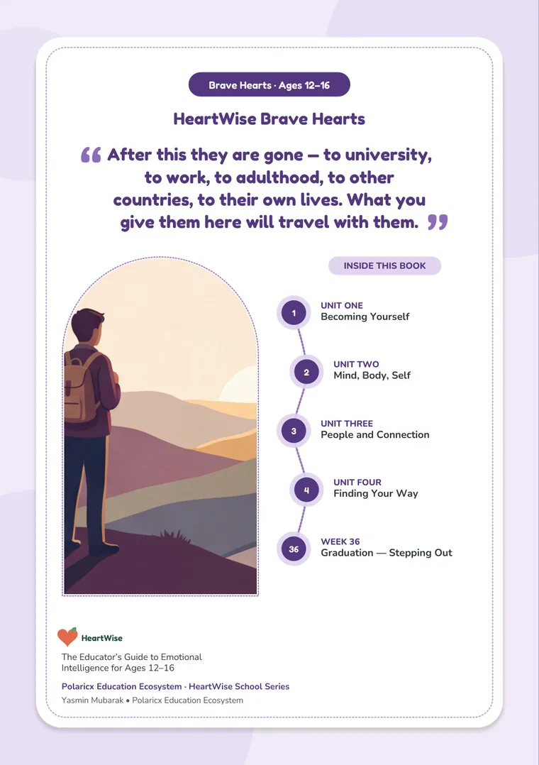 Back cover of HeartWise Brave Hearts