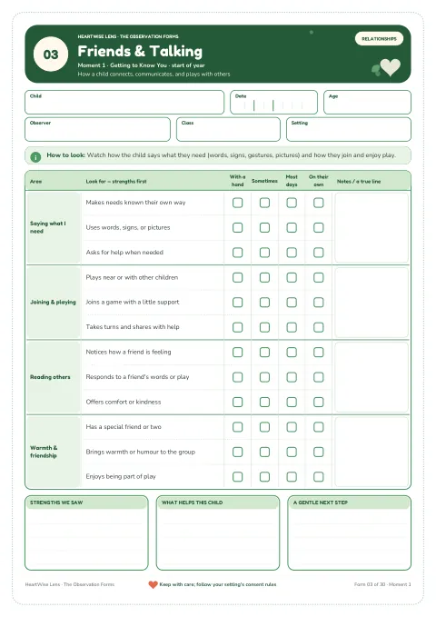 Preview of Observation forms for teachers (all 30)